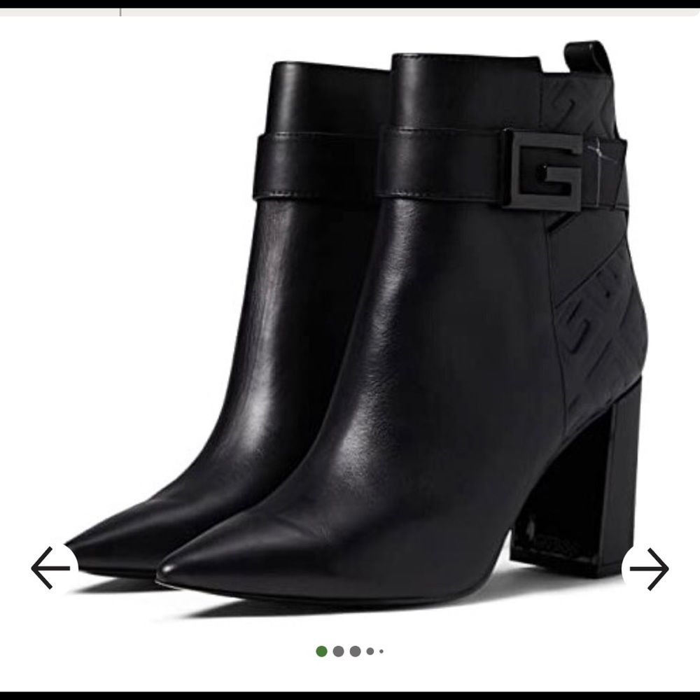 GUESS WOMEN ANKLE BLACK BOOT HEELS SIZE: 8.5 - Picture 1 of 6